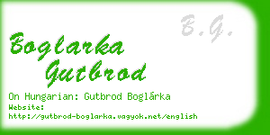 boglarka gutbrod business card